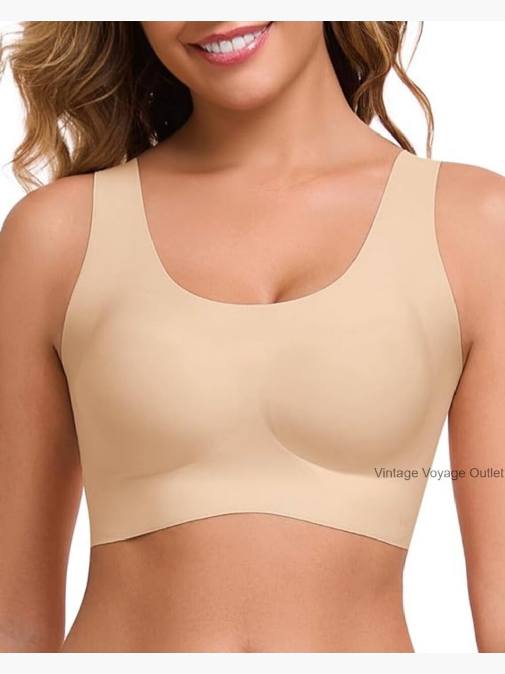 Seamless Wireless Bralette Light Support Comfortable Pull On Bras Women's Daily